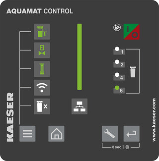 AQUAMAT CONTROL е управлението на сепаратора масло-вода.