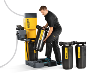 Клапанът в касетата предотвратява изтичането на течности.