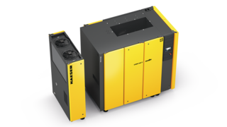 Винтов компресор CSDX с прикачен изсушител.