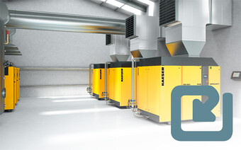 Топлинна рекуперация за оползотворяване на отпадната топлина и свързване към система от канали за отработен въздух