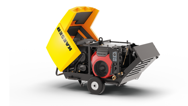 Сгъваем Mobilair M17 за по-лесен сервизен достъп.